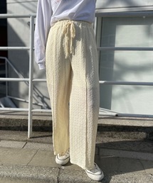 mi via loca | フラワーレースセンターシームパンツ(その他パンツ)