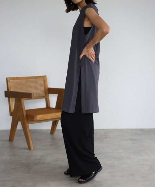 mi via loca（ミヴィアロカ）の「フラワーレースセンターシームパンツ（その他パンツ・レディース・ブラック/ベージュ/キナリ・FREE）」の8枚目の写真