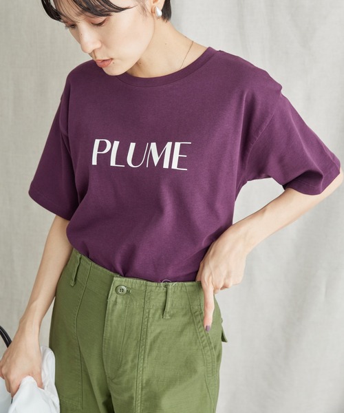 AMERICAN HOLIC（アメリカンホリック）の「カラーロゴプリントカットプルオーバー（Tシャツ/カットソー・レディース・パープル/ネイビー/グリーン・L/M）」の3枚目の写真