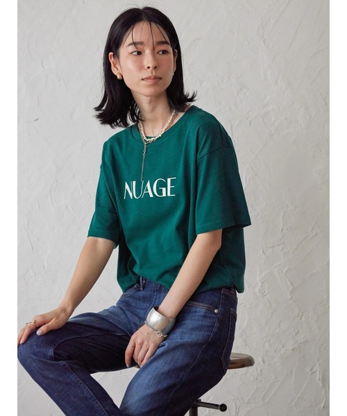 AMERICAN HOLIC（アメリカンホリック）の「カラーロゴプリントカットプルオーバー（Tシャツ/カットソー・レディース・パープル/ネイビー/グリーン・L/M）」の5枚目の写真