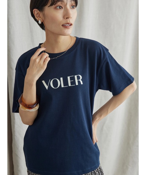 AMERICAN HOLIC（アメリカンホリック）の「カラーロゴプリントカットプルオーバー（Tシャツ/カットソー・レディース・パープル/ネイビー/グリーン・L/M）」の6枚目の写真