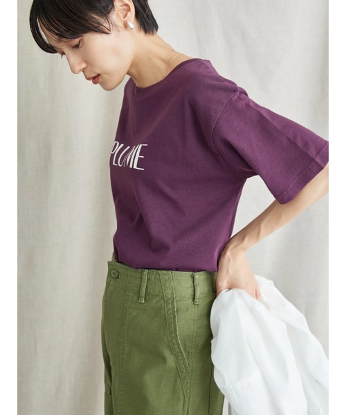 AMERICAN HOLIC（アメリカンホリック）の「カラーロゴプリントカットプルオーバー（Tシャツ/カットソー・レディース・パープル/ネイビー/グリーン・L/M）」の8枚目の写真