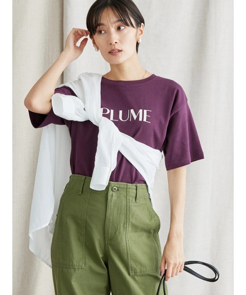 AMERICAN HOLIC（アメリカンホリック）の「カラーロゴプリントカットプルオーバー（Tシャツ/カットソー・レディース・パープル/ネイビー/グリーン・L/M）」の9枚目の写真