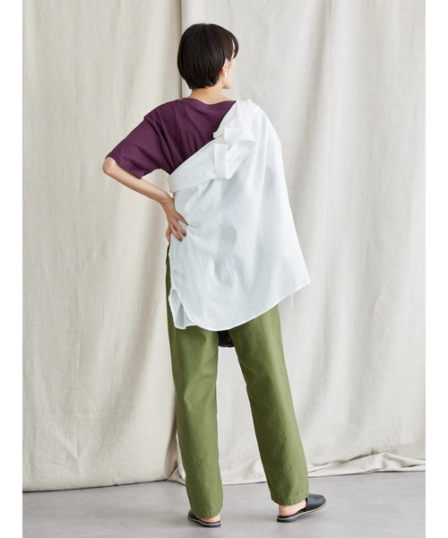 AMERICAN HOLIC（アメリカンホリック）の「カラーロゴプリントカットプルオーバー（Tシャツ/カットソー・レディース・パープル/ネイビー/グリーン・L/M）」の14枚目の写真