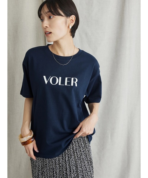 AMERICAN HOLIC（アメリカンホリック）の「カラーロゴプリントカットプルオーバー（Tシャツ/カットソー・レディース・パープル/ネイビー/グリーン・L/M）」の15枚目の写真