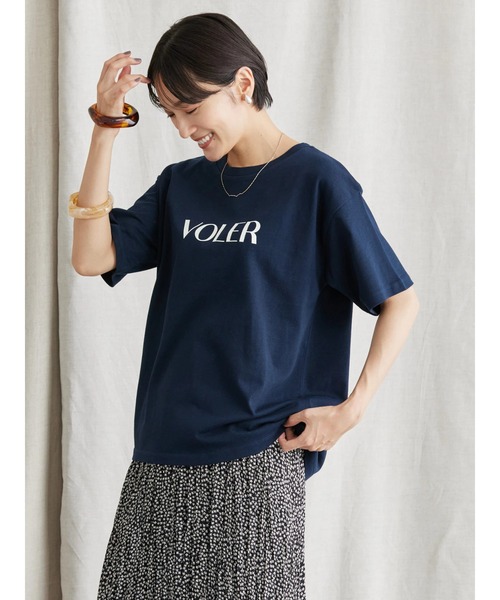 AMERICAN HOLIC（アメリカンホリック）の「カラーロゴプリントカットプルオーバー（Tシャツ/カットソー・レディース・パープル/ネイビー/グリーン・L/M）」の17枚目の写真