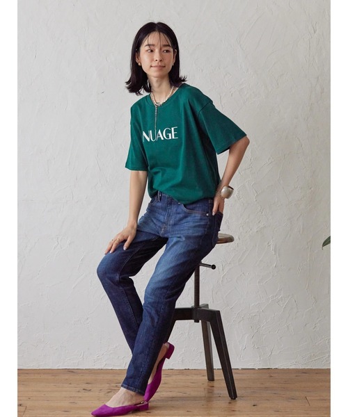 AMERICAN HOLIC（アメリカンホリック）の「カラーロゴプリントカットプルオーバー（Tシャツ/カットソー・レディース・パープル/ネイビー/グリーン・L/M）」の21枚目の写真