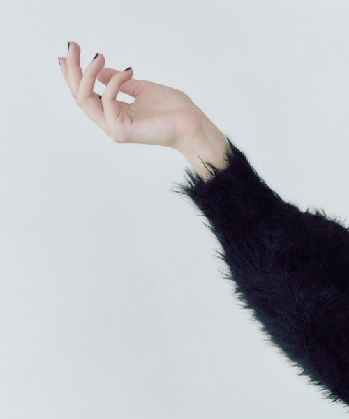 manana suerte（マニャーナスエルテ）の「ヴィンテージライクフェザーカーディガン（カーディガン/ボレロ・レディース・イエロー/ベージュ/ブラック/パープル・FREE）」の13枚目の写真