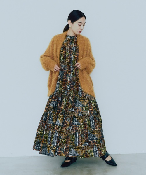 ヴィンテージライクフェザーカーディガン（カーディガン/ボレロ