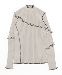 PUBLIC TOKYO | 【ZOZOTOWN限定】ウェーブステッチリブニット/ウォッシャブル(ニット/セーター)