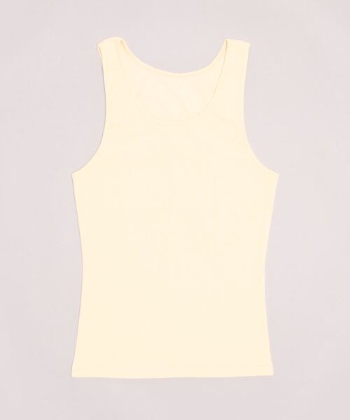 Toironier(トワロニエ)の「Toironier/トワロニエ/TANK TOP(タンクトップ・メンズ・ホワイト/ブラック/ベージュ/チャコール・F)」の4枚目の写真