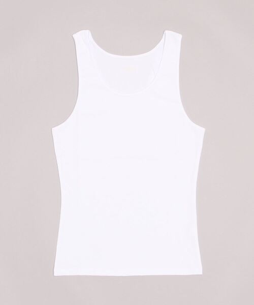 Toironier(トワロニエ)の「Toironier/トワロニエ/TANK TOP(タンクトップ・メンズ・ホワイト/ブラック/ベージュ/チャコール・F)」の2枚目の写真