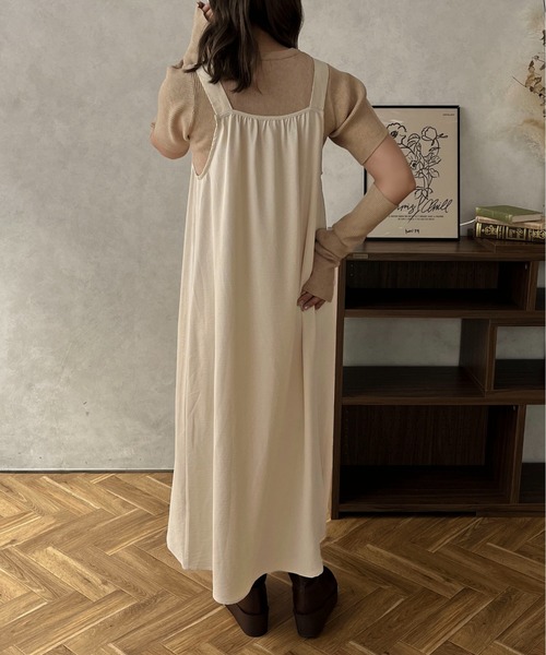 apres jour clair(アプレジュールクレア)の「【apres jour clair】ベルトキャミワンピース【ZOZOTOWN限定アイテム】(ワンピース・レディース・ブラウン系その他/ベージュ/アイボリー・フリー/X-LARGE)」の7枚目の写真