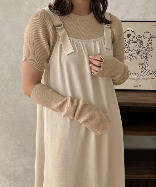 apres jour clair(アプレジュールクレア)の「【apres jour clair】ベルトキャミワンピース【ZOZOTOWN限定アイテム】(ワンピース・レディース・ブラウン系その他/ベージュ/アイボリー・フリー/X-LARGE)」の8枚目の写真