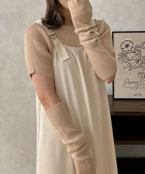 apres jour clair(アプレジュールクレア)の「【apres jour clair】ベルトキャミワンピース【ZOZOTOWN限定アイテム】(ワンピース・レディース・ブラウン系その他/ベージュ/アイボリー・フリー/X-LARGE)」の9枚目の写真