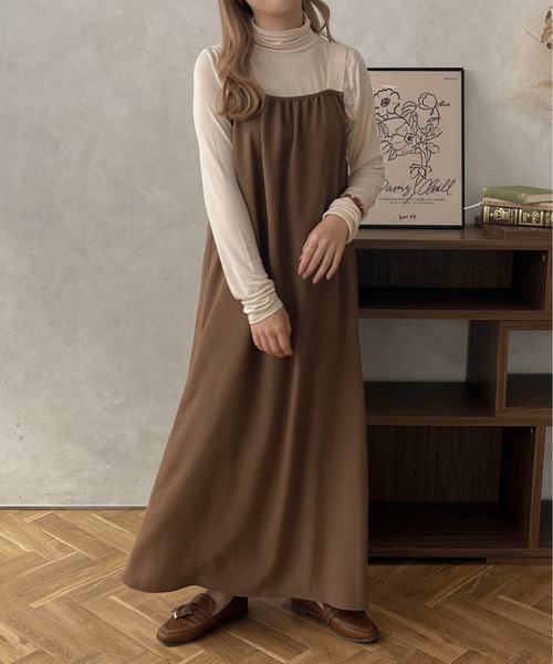 apres jour clair(アプレジュールクレア)の「【apres jour clair】ベルトキャミワンピース【ZOZOTOWN限定アイテム】(ワンピース・レディース・ブラウン系その他/ベージュ/アイボリー・フリー/X-LARGE)」の12枚目の写真