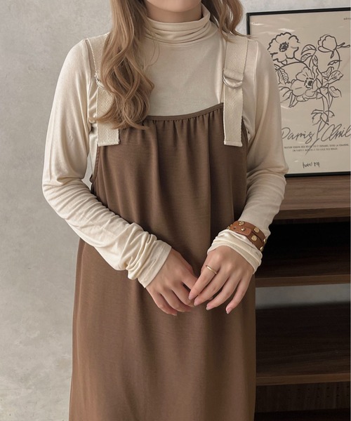 apres jour clair(アプレジュールクレア)の「【apres jour clair】ベルトキャミワンピース【ZOZOTOWN限定アイテム】(ワンピース・レディース・ブラウン系その他/ベージュ/アイボリー・フリー/X-LARGE)」の14枚目の写真