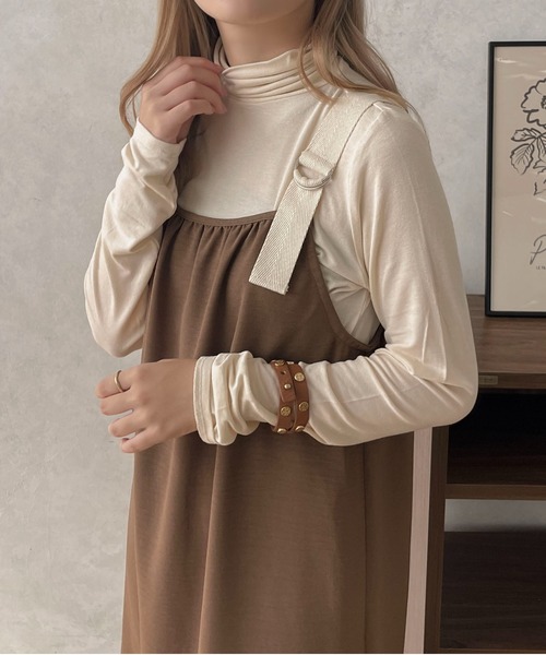 apres jour clair(アプレジュールクレア)の「【apres jour clair】ベルトキャミワンピース【ZOZOTOWN限定アイテム】(ワンピース・レディース・ブラウン系その他/ベージュ/アイボリー・フリー/X-LARGE)」の15枚目の写真