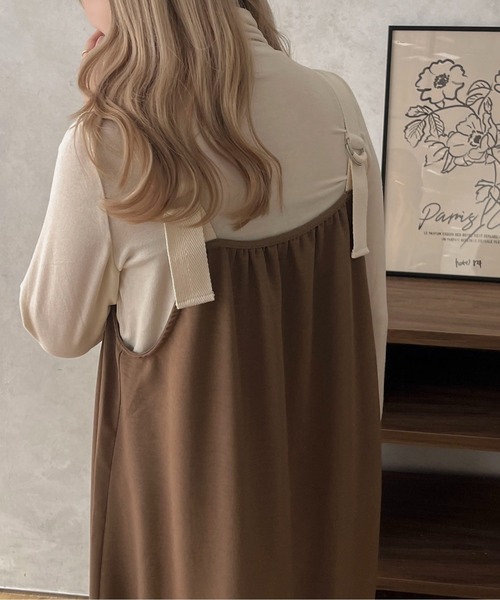 apres jour clair(アプレジュールクレア)の「【apres jour clair】ベルトキャミワンピース【ZOZOTOWN限定アイテム】(ワンピース・レディース・ブラウン系その他/ベージュ/アイボリー・フリー/X-LARGE)」の17枚目の写真