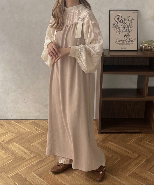 apres jour clair(アプレジュールクレア)の「【apres jour clair】ベルトキャミワンピース【ZOZOTOWN限定アイテム】(ワンピース・レディース・ブラウン系その他/ベージュ/アイボリー・フリー/X-LARGE)」の18枚目の写真