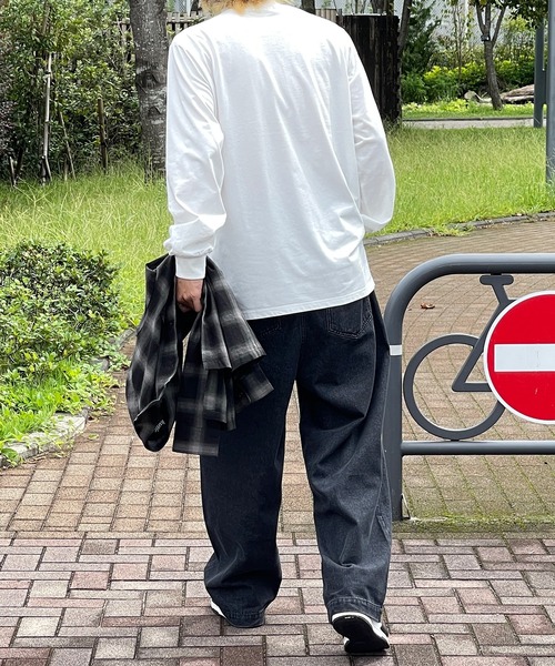 kutir(クティール)の「無地モックネックインナー(Tシャツ/カットソー・メンズ・ブラック/オフホワイト・MEDIUM/LARGE)」の5枚目の写真