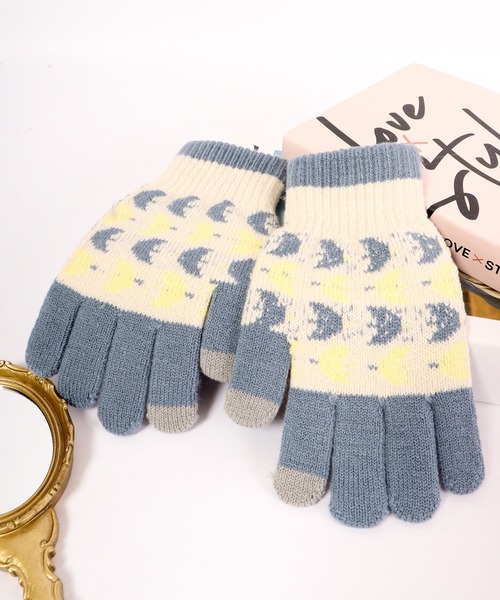 FUNALIVE（ファンアライブ）の「jou jou lier 裏起毛スマホタッチ手袋（手袋・レディース・ブラウン/ホワイト/グレー/アッシュグレー・FREE）」の9枚目の写真