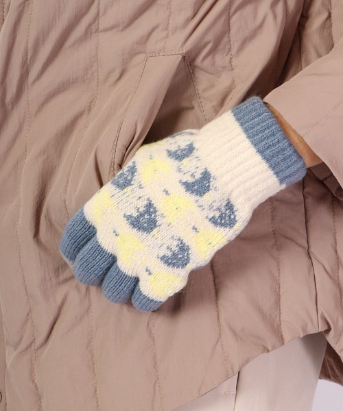 FUNALIVE（ファンアライブ）の「jou jou lier 裏起毛スマホタッチ手袋（手袋・レディース・ブラウン/ホワイト/グレー/アッシュグレー・FREE）」の10枚目の写真