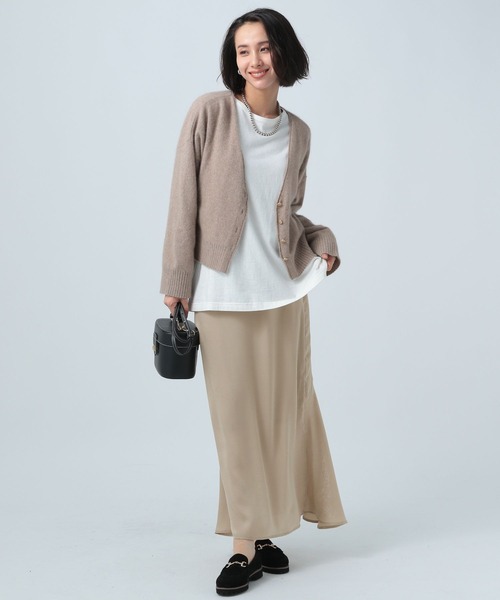 BAYFLOW（ベイフロー）の「バックドレープスカート（スカート・レディース・ベージュ/レッド/カーキ・SMALL/MEDIUM）」の13枚目の写真