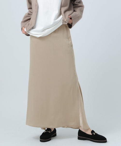 BAYFLOW（ベイフロー）の「バックドレープスカート（スカート・レディース・ベージュ/レッド/カーキ・SMALL/MEDIUM）」の14枚目の写真