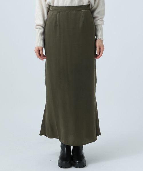 BAYFLOW（ベイフロー）の「バックドレープスカート（スカート・レディース・ベージュ/レッド/カーキ・SMALL/MEDIUM）」の19枚目の写真