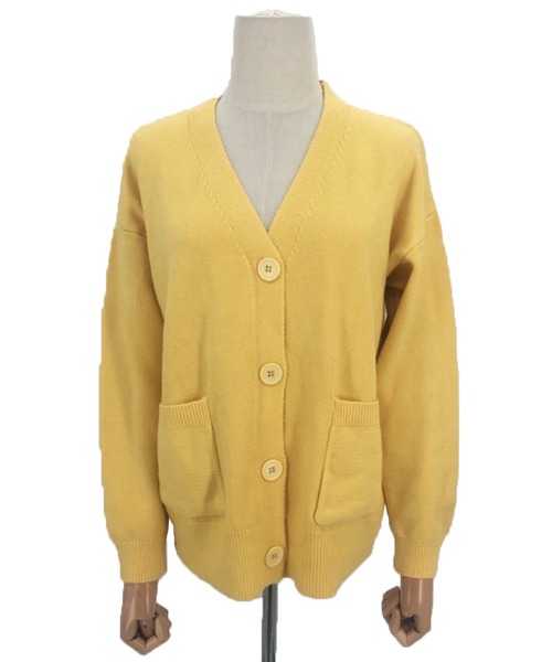 Amulet（アミュレット）の「ポケット付きニットカーディガン（カーディガン/ボレロ・レディース・ピンク/ブルー/ブラック/アイボリー/イエロー/レッド/パープル/ホワイト・FREE）」の14枚目の写真