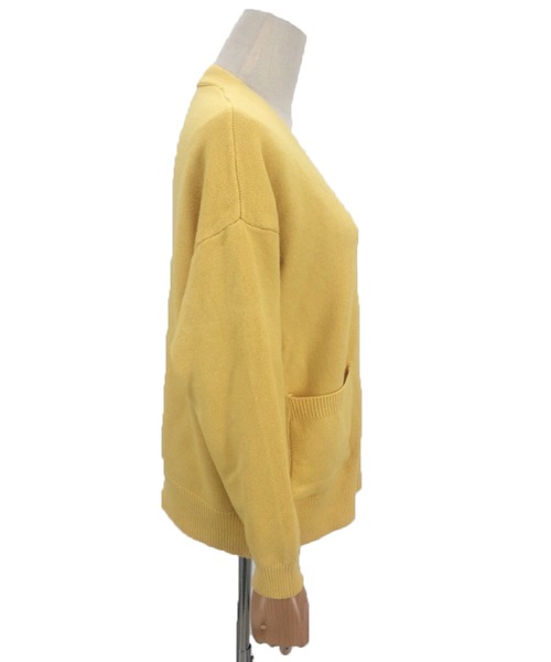 Amulet（アミュレット）の「ポケット付きニットカーディガン（カーディガン/ボレロ・レディース・ピンク/ブルー/ブラック/アイボリー/イエロー/レッド/パープル/ホワイト・FREE）」の13枚目の写真