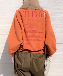 Q | バックロゴラグラントレーナー(スウェット)