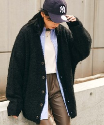 SPOC STORE | 【SPOC STORE】ブークレニットオーバーサイズカーディガン(カーディガン/ボレロ)