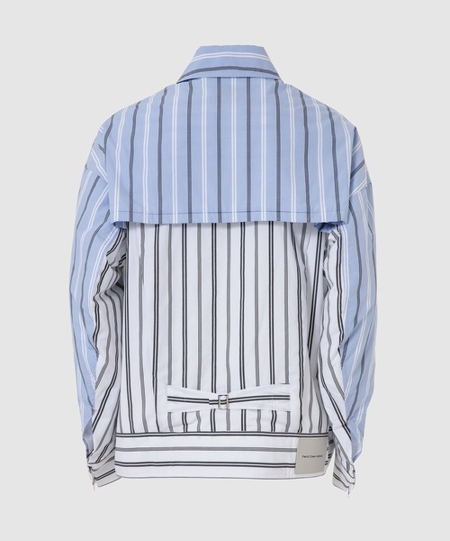 Feng Chen Wang（フェン・チェン・ワン）の「Detachable Padded shirt jacket（その他アウター・メンズ・ブラック×ブルー・M/L）」の3枚目の写真