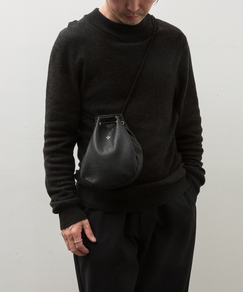 20/80（テゥエンティーエイティー）の「【20/80】トゥエンティーエイティー/SHRINK LEATHER GASSAI BAG（ボディバッグ/ウエストポーチ・メンズ・ブラック・F）」の7枚目の写真