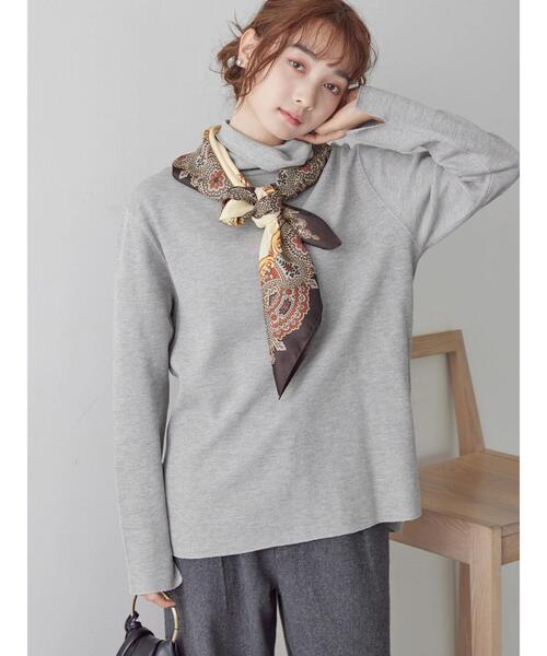 AMERICAN HOLIC（アメリカンホリック）の「リブタートルカットプルオーバー（Tシャツ/カットソー・レディース・ネイビー/ホワイト系その他/グリーン/グレー系その他・M/L）」の6枚目の写真