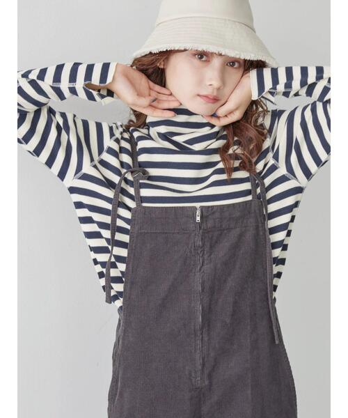 AMERICAN HOLIC（アメリカンホリック）の「リブタートルカットプルオーバー（Tシャツ/カットソー・レディース・ネイビー/ホワイト系その他/グリーン/グレー系その他・M/L）」の8枚目の写真