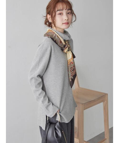 AMERICAN HOLIC（アメリカンホリック）の「リブタートルカットプルオーバー（Tシャツ/カットソー・レディース・ネイビー/ホワイト系その他/グリーン/グレー系その他・M/L）」の10枚目の写真