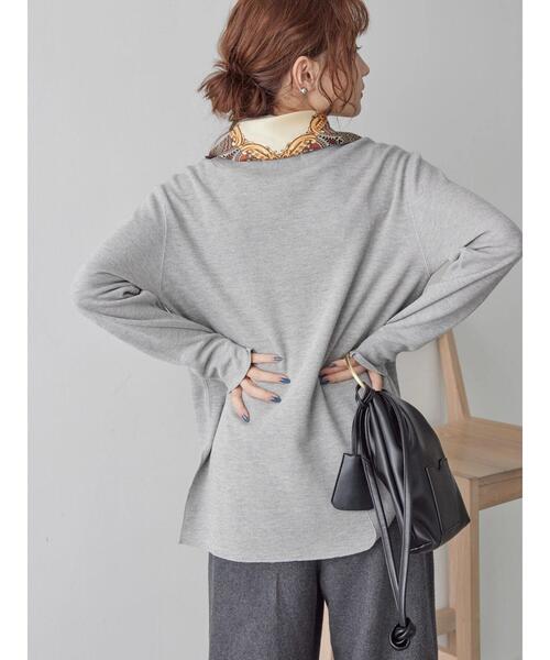 AMERICAN HOLIC（アメリカンホリック）の「リブタートルカットプルオーバー（Tシャツ/カットソー・レディース・ネイビー/ホワイト系その他/グリーン/グレー系その他・M/L）」の11枚目の写真