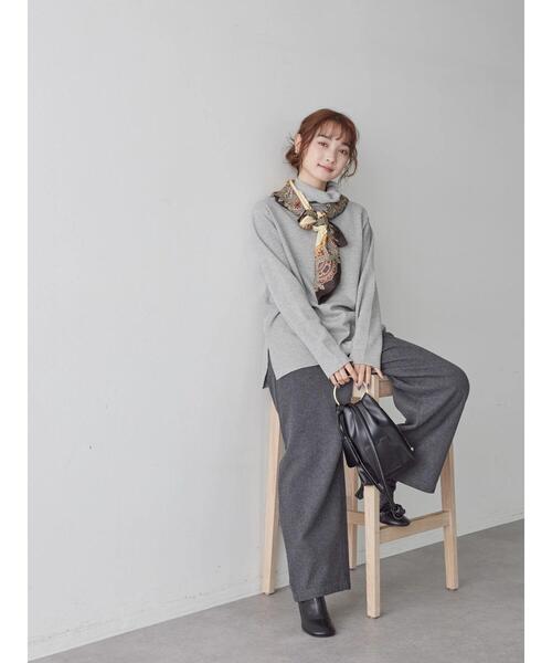 AMERICAN HOLIC（アメリカンホリック）の「リブタートルカットプルオーバー（Tシャツ/カットソー・レディース・ネイビー/ホワイト系その他/グリーン/グレー系その他・M/L）」の12枚目の写真