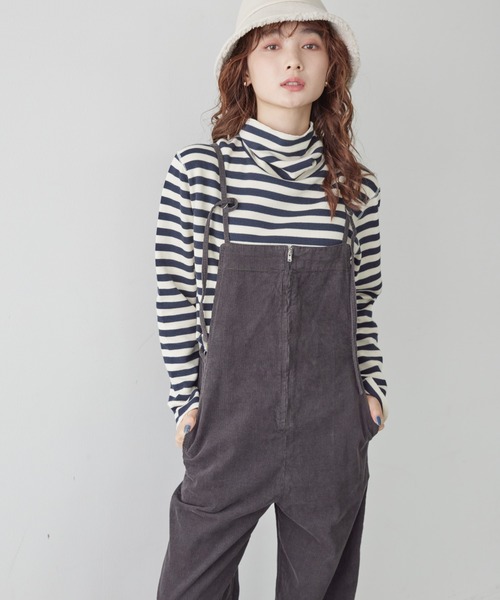 AMERICAN HOLIC（アメリカンホリック）の「リブタートルカットプルオーバー（Tシャツ/カットソー・レディース・ネイビー/ホワイト系その他/グリーン/グレー系その他・M/L）」の4枚目の写真