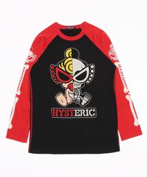 HYSTERIC MINI（ヒステリックミニ）の「Hystericmini MINI SKULL ラグラン長袖Tシャツ（Tシャツ/カットソー・キッズ）」