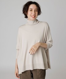 スタイルアップニット タートルネック