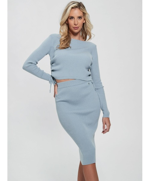 Guess（ゲス）の「Eco Arielle Sweater（ニット/セーター・レディース・ライトブルー・SMALL/MEDIUM/X-SMALL）」の3枚目の写真