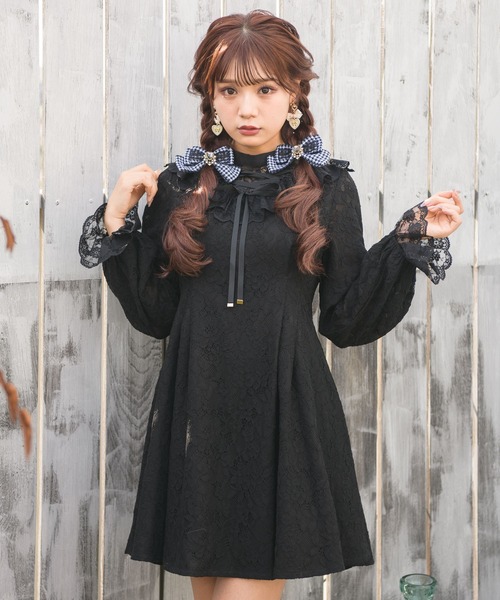 ROJITA(ロジータ)の「アンティーク調ハートビジュ付きリボンクリップSET(バレッタ/ヘアクリップ・レディース・アイボリー/マルチ/ブラック・FREE)」の5枚目の写真