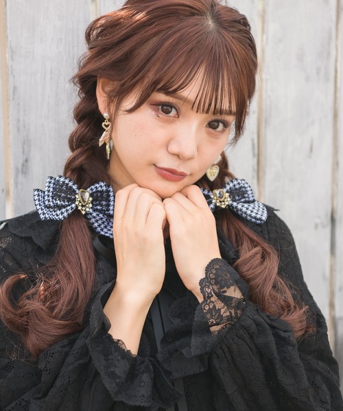 ROJITA(ロジータ)の「アンティーク調ハートビジュ付きリボンクリップSET(バレッタ/ヘアクリップ・レディース・アイボリー/マルチ/ブラック・FREE)」の16枚目の写真