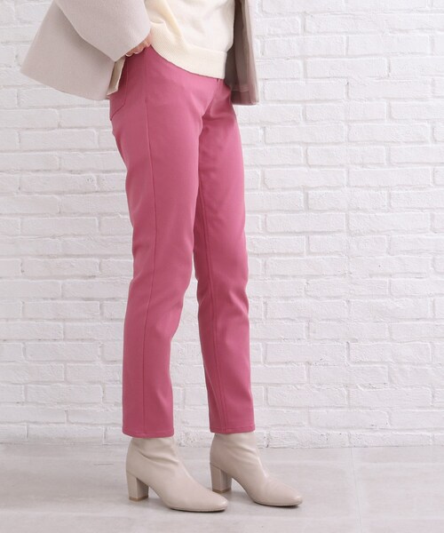 SHOO・LA・RUE（シューラルー）の「◆リラクシーな穿き心地が魅力【SS-3L】コットン ウルトラ スキニーパンツ（その他パンツ・レディース・ベージュ/ピンク系/ライトグリーン/ブラック/カーキ/ブルー・01/02/03/04/05/10）」の6枚目の写真