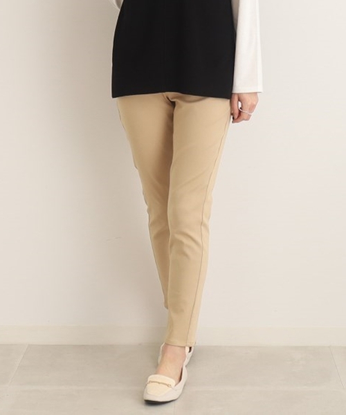 SHOO・LA・RUE（シューラルー）の「◆リラクシーな穿き心地が魅力【SS-3L】コットン ウルトラ スキニーパンツ（その他パンツ・レディース・ベージュ/ピンク系/ライトグリーン/ブラック/カーキ/ブルー・01/02/03/04/05/10）」の3枚目の写真