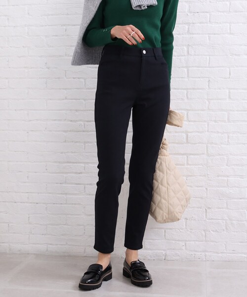 SHOO・LA・RUE（シューラルー）の「◆リラクシーな穿き心地が魅力【SS-3L】コットン ウルトラ スキニーパンツ（その他パンツ・レディース・ベージュ/ピンク系/ライトグリーン/ブラック/カーキ/ブルー・01/02/03/04/05/10）」の2枚目の写真